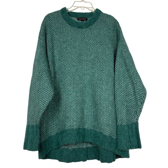 Banana Republic Andi Alpaca Blend Soft Oversized Green Sweater - Picture 3 of 6